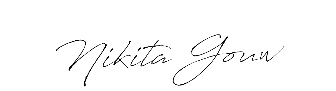 You should practise on your own different ways (Antro_Vectra) to write your name (Nikita Gouw) in signature. don't let someone else do it for you. Nikita Gouw signature style 6 images and pictures png