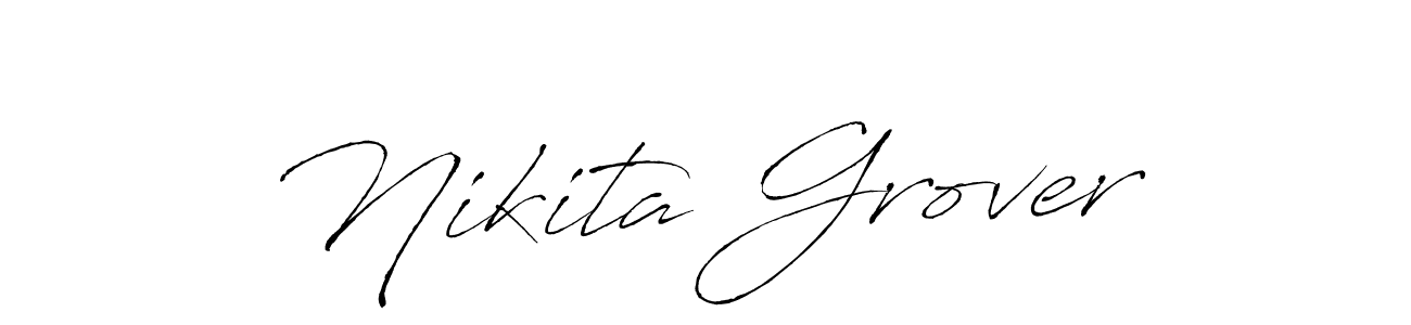 Design your own signature with our free online signature maker. With this signature software, you can create a handwritten (Antro_Vectra) signature for name Nikita Grover. Nikita Grover signature style 6 images and pictures png