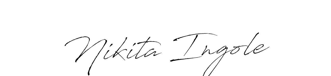 Also we have Nikita Ingole name is the best signature style. Create professional handwritten signature collection using Antro_Vectra autograph style. Nikita Ingole signature style 6 images and pictures png