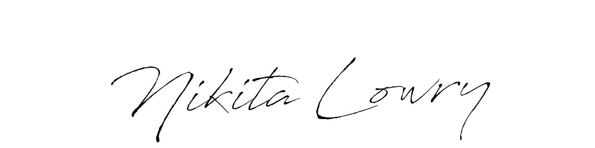 Similarly Antro_Vectra is the best handwritten signature design. Signature creator online .You can use it as an online autograph creator for name Nikita Lowry. Nikita Lowry signature style 6 images and pictures png