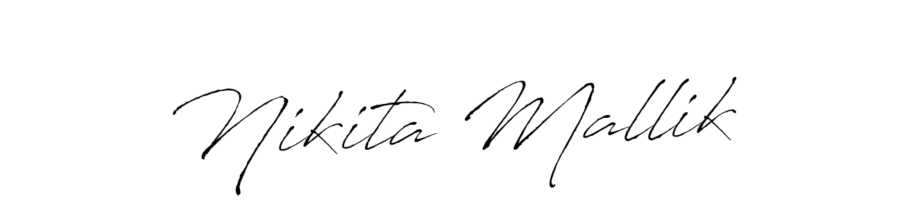 Also we have Nikita Mallik name is the best signature style. Create professional handwritten signature collection using Antro_Vectra autograph style. Nikita Mallik signature style 6 images and pictures png