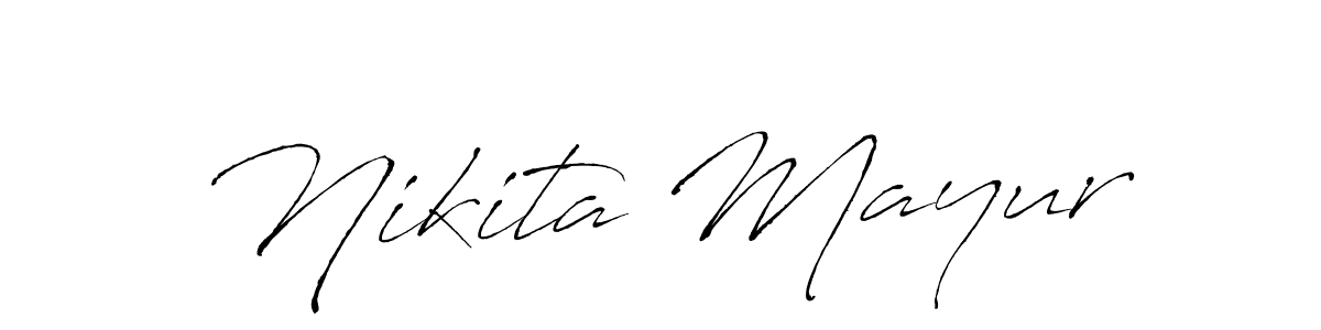 How to make Nikita Mayur signature? Antro_Vectra is a professional autograph style. Create handwritten signature for Nikita Mayur name. Nikita Mayur signature style 6 images and pictures png