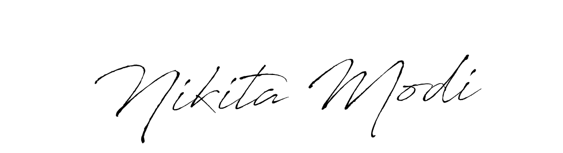 Make a beautiful signature design for name Nikita Modi. With this signature (Antro_Vectra) style, you can create a handwritten signature for free. Nikita Modi signature style 6 images and pictures png