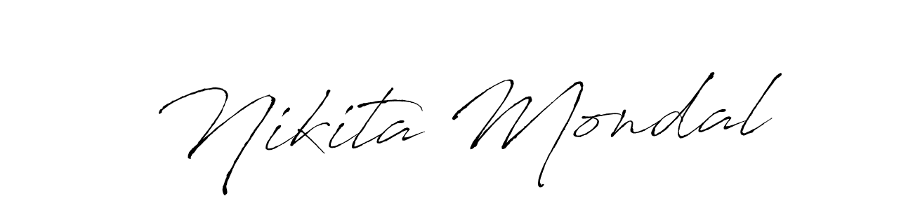 Make a beautiful signature design for name Nikita Mondal. With this signature (Antro_Vectra) style, you can create a handwritten signature for free. Nikita Mondal signature style 6 images and pictures png