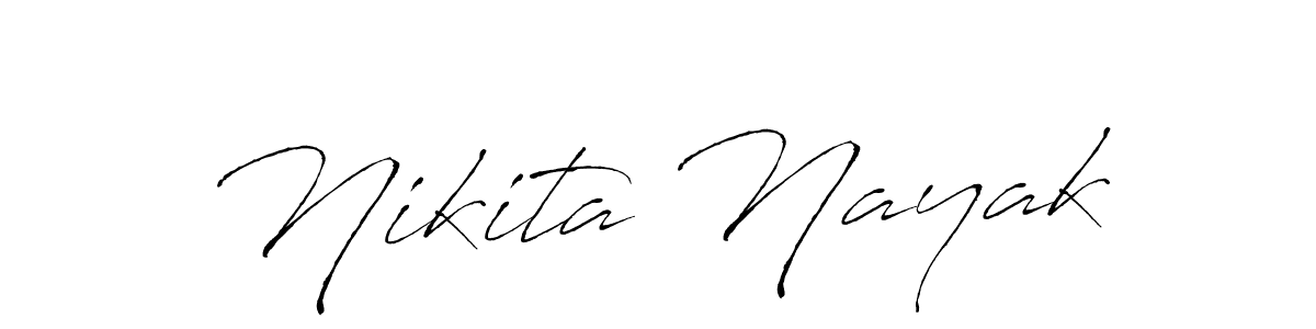 Nikita Nayak stylish signature style. Best Handwritten Sign (Antro_Vectra) for my name. Handwritten Signature Collection Ideas for my name Nikita Nayak. Nikita Nayak signature style 6 images and pictures png