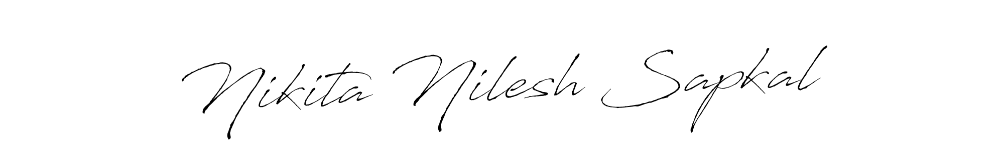 See photos of Nikita Nilesh Sapkal official signature by Spectra . Check more albums & portfolios. Read reviews & check more about Antro_Vectra font. Nikita Nilesh Sapkal signature style 6 images and pictures png