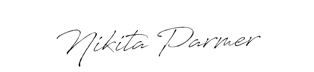Create a beautiful signature design for name Nikita Parmer. With this signature (Antro_Vectra) fonts, you can make a handwritten signature for free. Nikita Parmer signature style 6 images and pictures png