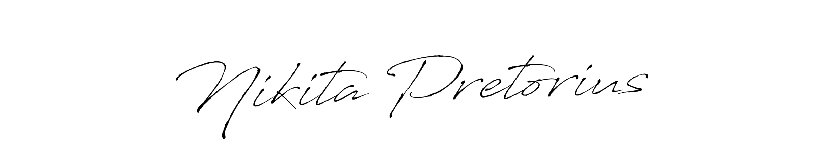 Design your own signature with our free online signature maker. With this signature software, you can create a handwritten (Antro_Vectra) signature for name Nikita Pretorius. Nikita Pretorius signature style 6 images and pictures png