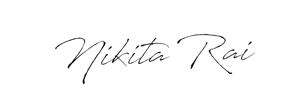 Make a beautiful signature design for name Nikita Rai. With this signature (Antro_Vectra) style, you can create a handwritten signature for free. Nikita Rai signature style 6 images and pictures png