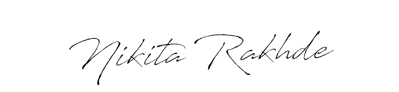Make a beautiful signature design for name Nikita Rakhde. With this signature (Antro_Vectra) style, you can create a handwritten signature for free. Nikita Rakhde signature style 6 images and pictures png