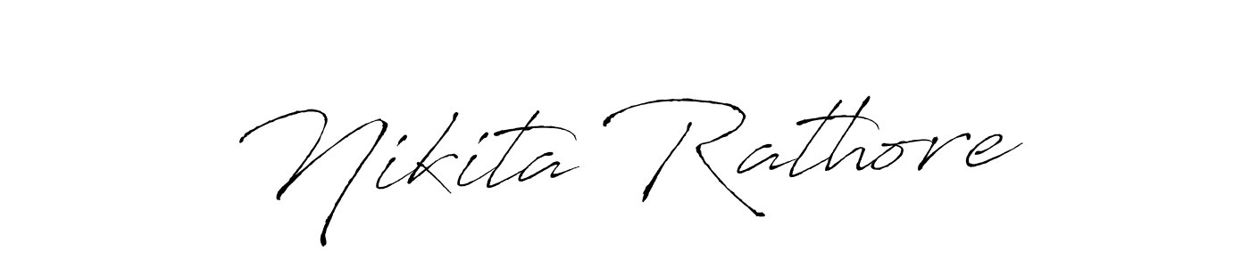 Design your own signature with our free online signature maker. With this signature software, you can create a handwritten (Antro_Vectra) signature for name Nikita Rathore. Nikita Rathore signature style 6 images and pictures png