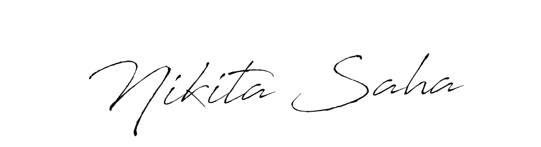 Create a beautiful signature design for name Nikita Saha. With this signature (Antro_Vectra) fonts, you can make a handwritten signature for free. Nikita Saha signature style 6 images and pictures png