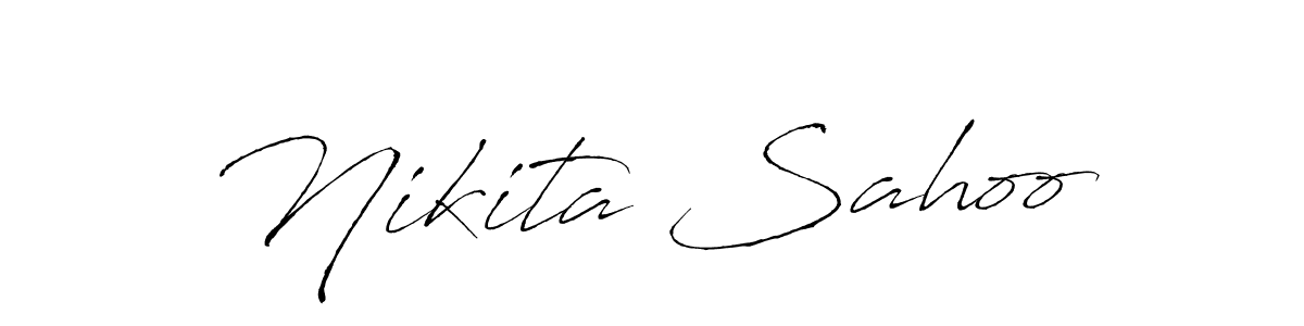 Create a beautiful signature design for name Nikita Sahoo. With this signature (Antro_Vectra) fonts, you can make a handwritten signature for free. Nikita Sahoo signature style 6 images and pictures png