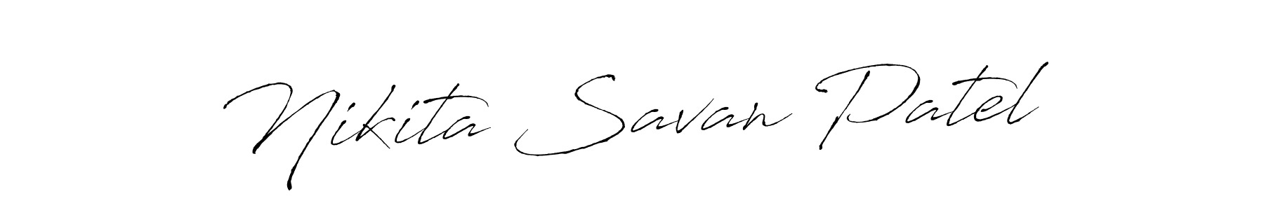 Nikita Savan Patel stylish signature style. Best Handwritten Sign (Antro_Vectra) for my name. Handwritten Signature Collection Ideas for my name Nikita Savan Patel. Nikita Savan Patel signature style 6 images and pictures png