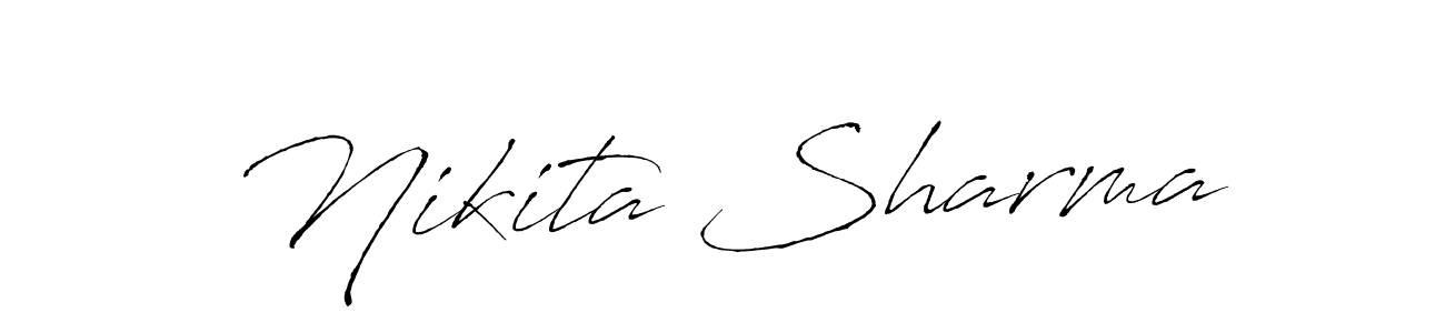 How to make Nikita Sharma signature? Antro_Vectra is a professional autograph style. Create handwritten signature for Nikita Sharma name. Nikita Sharma signature style 6 images and pictures png