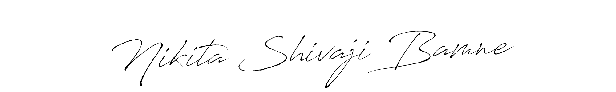 You can use this online signature creator to create a handwritten signature for the name Nikita Shivaji Bamne. This is the best online autograph maker. Nikita Shivaji Bamne signature style 6 images and pictures png