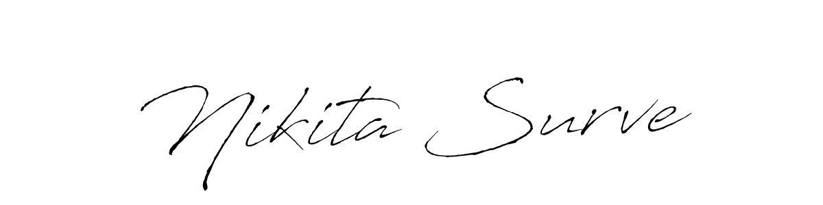 Create a beautiful signature design for name Nikita Surve. With this signature (Antro_Vectra) fonts, you can make a handwritten signature for free. Nikita Surve signature style 6 images and pictures png