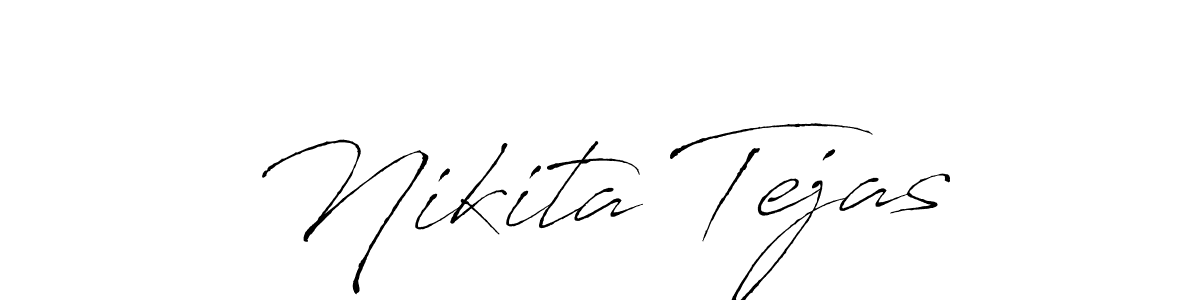 Make a beautiful signature design for name Nikita Tejas. With this signature (Antro_Vectra) style, you can create a handwritten signature for free. Nikita Tejas signature style 6 images and pictures png