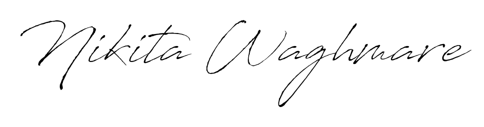 The Antro_Vectra typeface gives name Nikita Waghmare a refined look. Suitable for certificates, diplomas, and official verification. Nikita Waghmare signature style 6 images and pictures png