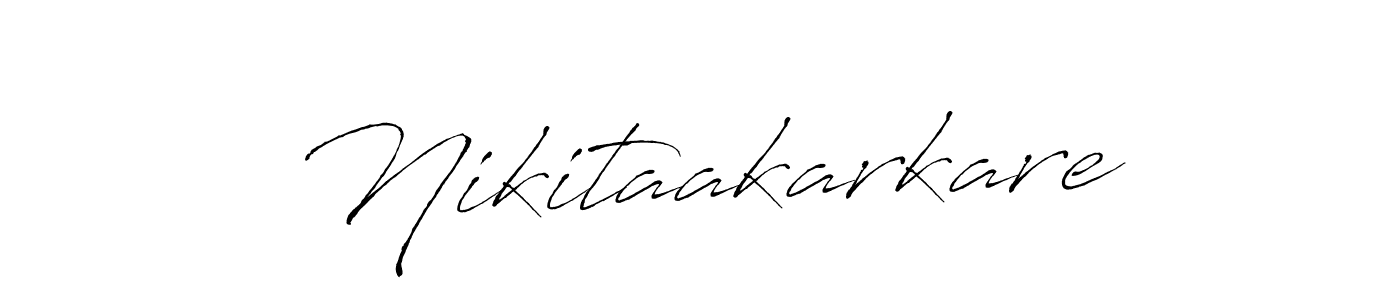 The best way (Antro_Vectra) to make a short signature is to pick only two or three words in your name. The name Nikitaakarkare include a total of six letters. For converting this name. Nikitaakarkare signature style 6 images and pictures png