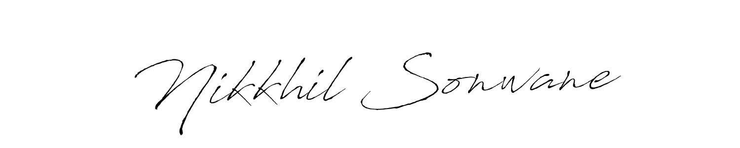 The best way (Antro_Vectra) to make a short signature is to pick only two or three words in your name. The name Nikkhil Sonwane include a total of six letters. For converting this name. Nikkhil Sonwane signature style 6 images and pictures png