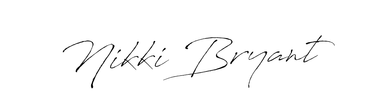 Use a signature maker to create a handwritten signature online. With this signature software, you can design (Antro_Vectra) your own signature for name Nikki Bryant. Nikki Bryant signature style 6 images and pictures png