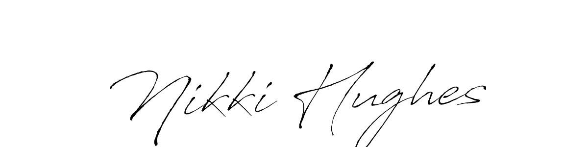 How to make Nikki Hughes signature? Antro_Vectra is a professional autograph style. Create handwritten signature for Nikki Hughes name. Nikki Hughes signature style 6 images and pictures png