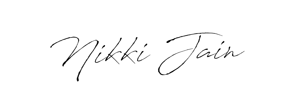 Antro_Vectra is a professional signature style that is perfect for those who want to add a touch of class to their signature. It is also a great choice for those who want to make their signature more unique. Get Nikki Jain name to fancy signature for free. Nikki Jain signature style 6 images and pictures png