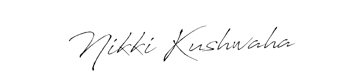 This is the best signature style for the Nikki Kushwaha name. Also you like these signature font (Antro_Vectra). Mix name signature. Nikki Kushwaha signature style 6 images and pictures png