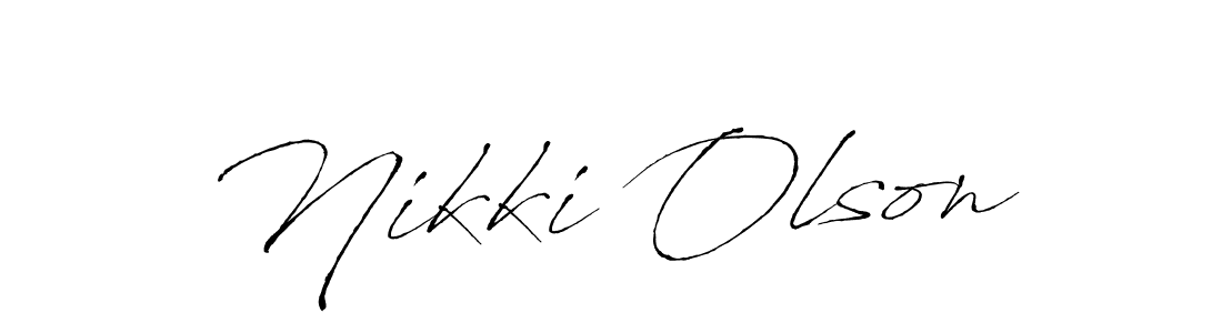 Make a beautiful signature design for name Nikki Olson. Use this online signature maker to create a handwritten signature for free. Nikki Olson signature style 6 images and pictures png