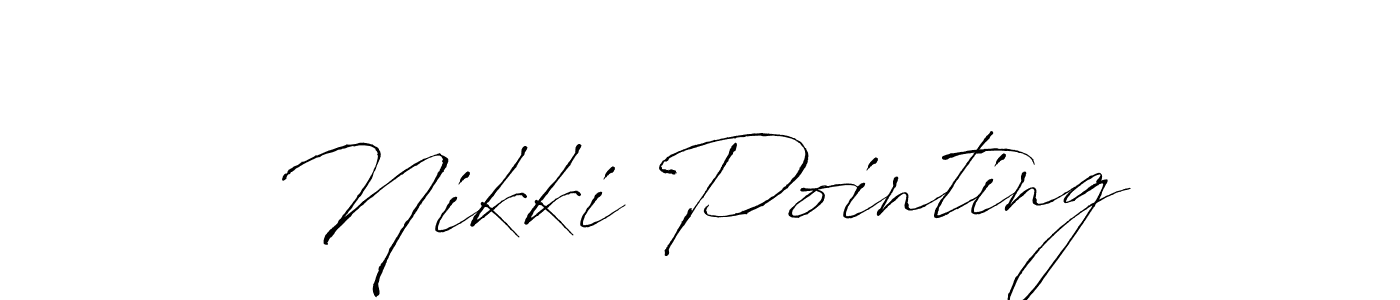 Make a beautiful signature design for name Nikki Pointing. Use this online signature maker to create a handwritten signature for free. Nikki Pointing signature style 6 images and pictures png