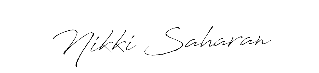 Make a beautiful signature design for name Nikki Saharan. Use this online signature maker to create a handwritten signature for free. Nikki Saharan signature style 6 images and pictures png