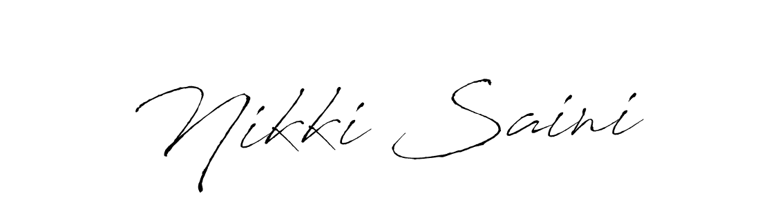 Use a signature maker to create a handwritten signature online. With this signature software, you can design (Antro_Vectra) your own signature for name Nikki Saini. Nikki Saini signature style 6 images and pictures png