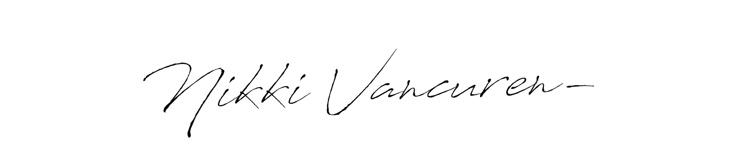 Once you've used our free online signature maker to create your best signature Antro_Vectra style, it's time to enjoy all of the benefits that Nikki Vancuren- name signing documents. Nikki Vancuren- signature style 6 images and pictures png