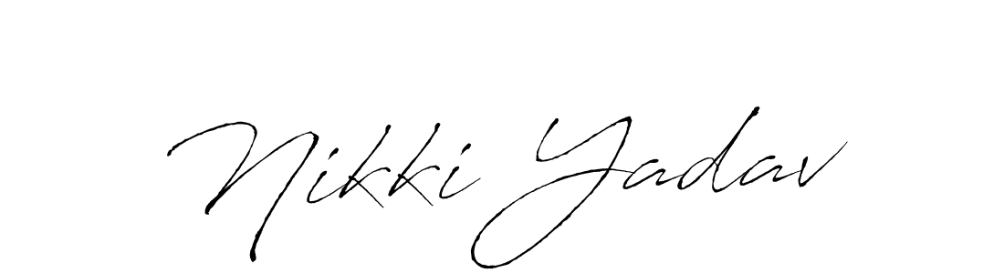 It looks lik you need a new signature style for name Nikki Yadav. Design unique handwritten (Antro_Vectra) signature with our free signature maker in just a few clicks. Nikki Yadav signature style 6 images and pictures png