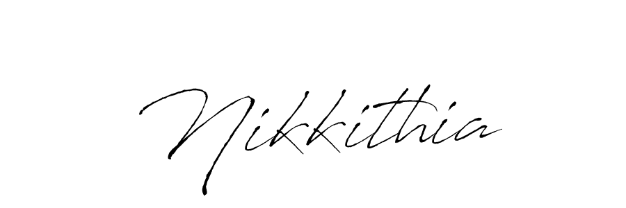 How to make Nikkithia name signature. Use Antro_Vectra style for creating short signs online. This is the latest handwritten sign. Nikkithia signature style 6 images and pictures png