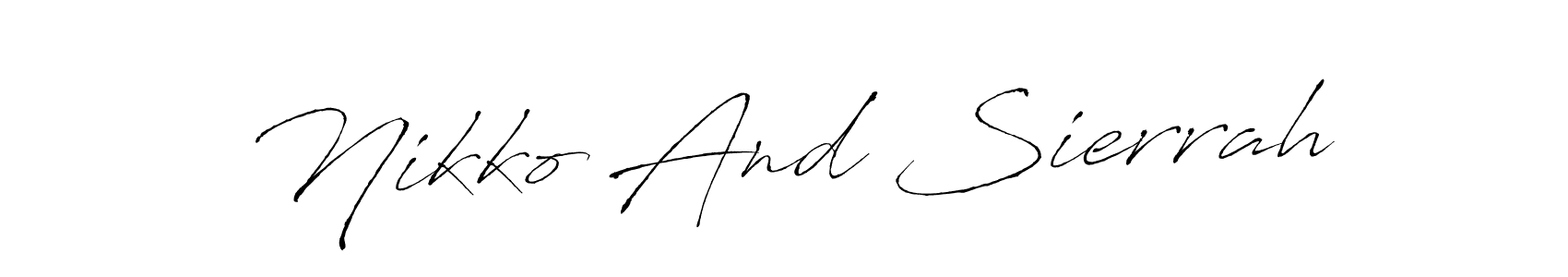 Here are the top 10 professional signature styles for the name Nikko And Sierrah. These are the best autograph styles you can use for your name. Nikko And Sierrah signature style 6 images and pictures png