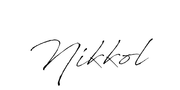 How to make Nikkol name signature. Use Antro_Vectra style for creating short signs online. This is the latest handwritten sign. Nikkol signature style 6 images and pictures png