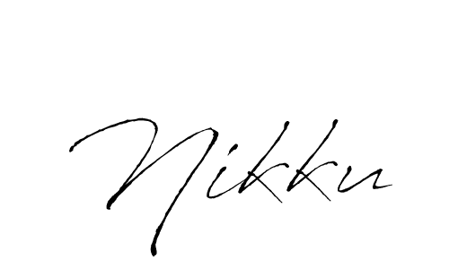 if you are searching for the best signature style for your name Nikku. so please give up your signature search. here we have designed multiple signature styles  using Antro_Vectra. Nikku signature style 6 images and pictures png