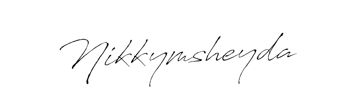 Create a beautiful signature design for name Nikkymsheyda. With this signature (Antro_Vectra) fonts, you can make a handwritten signature for free. Nikkymsheyda signature style 6 images and pictures png