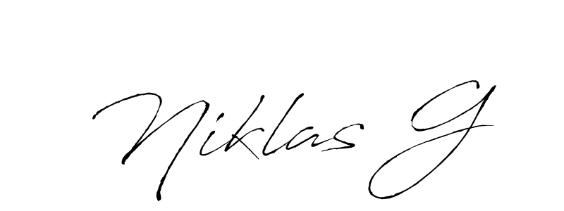 Design your own signature with our free online signature maker. With this signature software, you can create a handwritten (Antro_Vectra) signature for name Niklas G. Niklas G signature style 6 images and pictures png