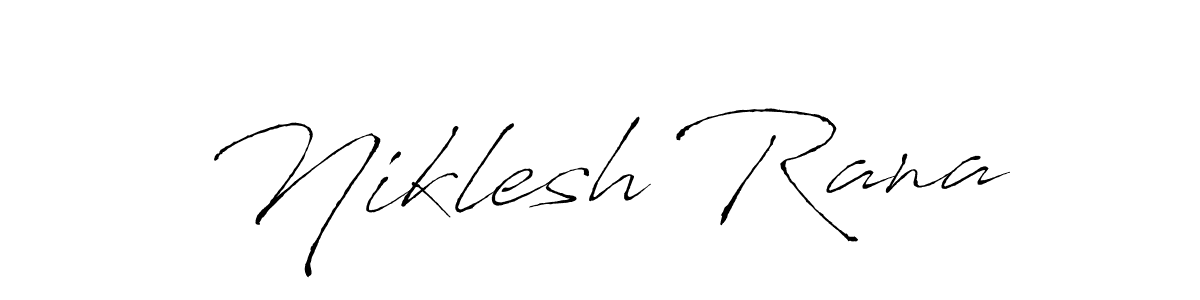 How to make Niklesh Rana signature? Antro_Vectra is a professional autograph style. Create handwritten signature for Niklesh Rana name. Niklesh Rana signature style 6 images and pictures png