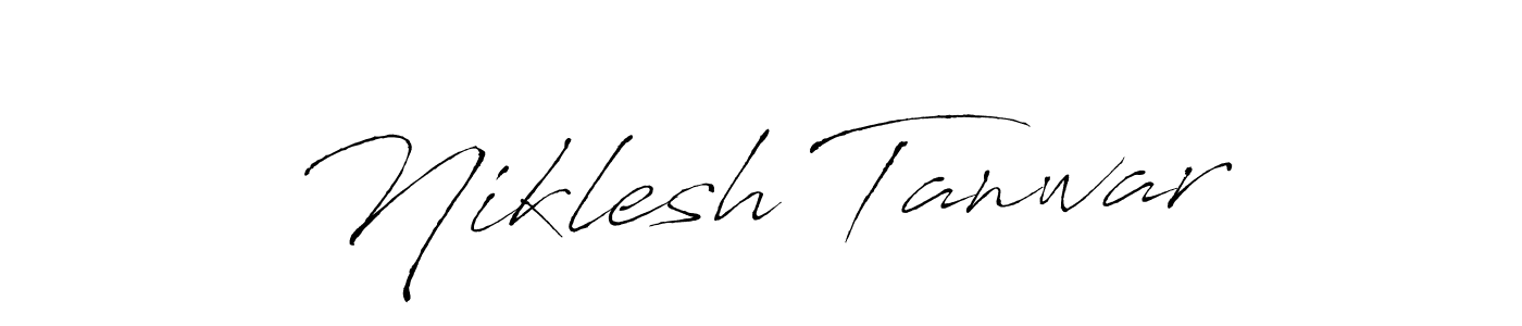 This is the best signature style for the Niklesh Tanwar name. Also you like these signature font (Antro_Vectra). Mix name signature. Niklesh Tanwar signature style 6 images and pictures png