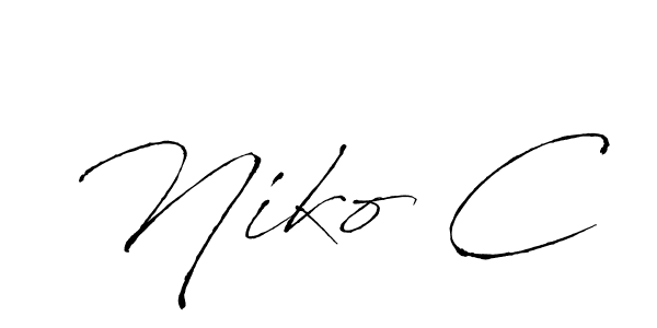 You should practise on your own different ways (Antro_Vectra) to write your name (Niko C) in signature. don't let someone else do it for you. Niko C signature style 6 images and pictures png