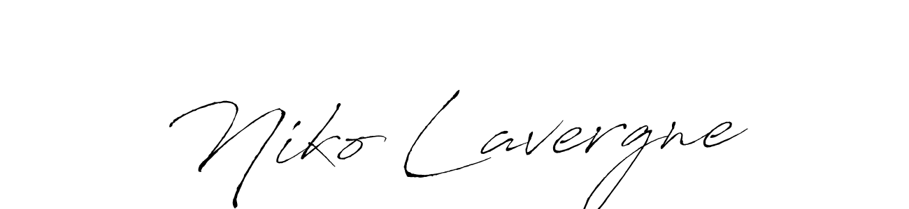Make a beautiful signature design for name Niko Lavergne. With this signature (Antro_Vectra) style, you can create a handwritten signature for free. Niko Lavergne signature style 6 images and pictures png