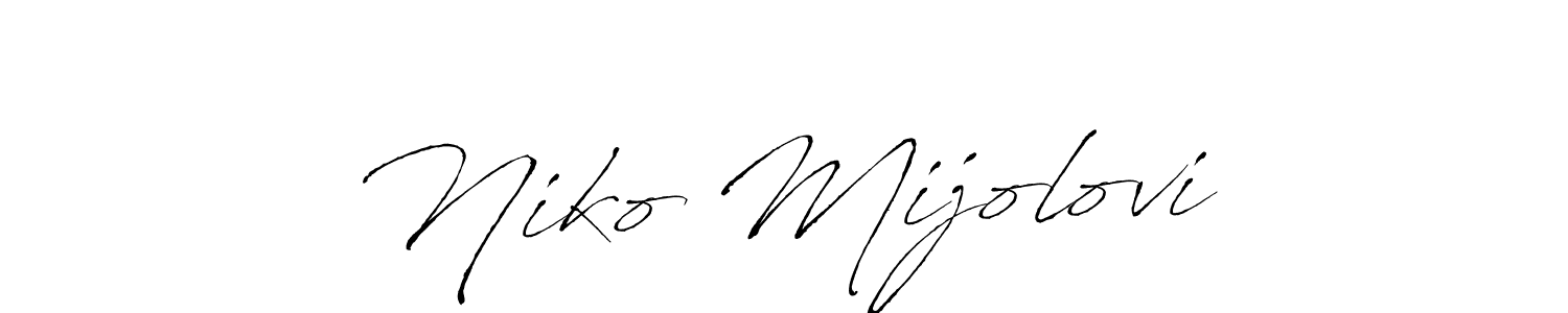 The best way (Antro_Vectra) to make a short signature is to pick only two or three words in your name. The name Niko Mijolović include a total of six letters. For converting this name. Niko Mijolović signature style 6 images and pictures png