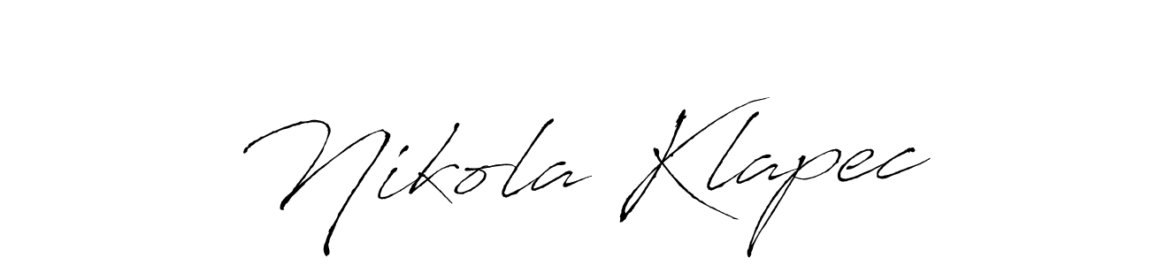 Also we have Nikola Klapec name is the best signature style. Create professional handwritten signature collection using Antro_Vectra autograph style. Nikola Klapec signature style 6 images and pictures png