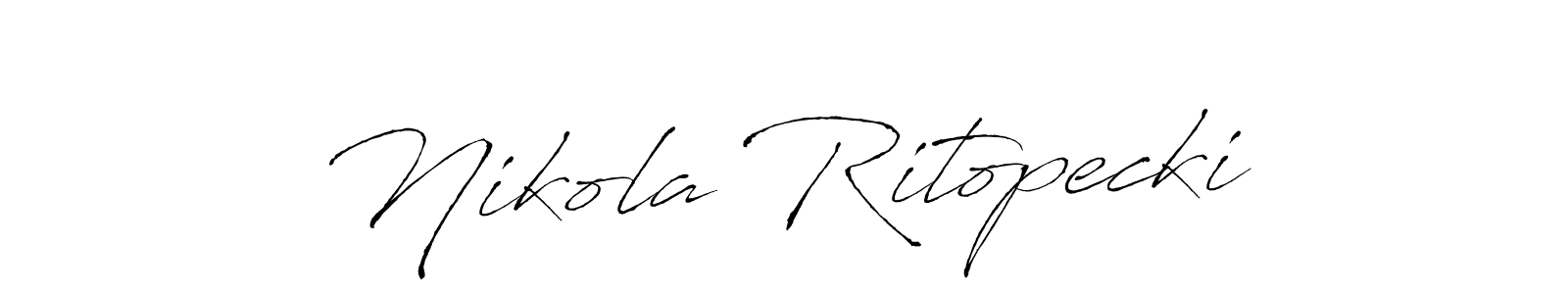 Also we have Nikola Ritopecki name is the best signature style. Create professional handwritten signature collection using Antro_Vectra autograph style. Nikola Ritopecki signature style 6 images and pictures png