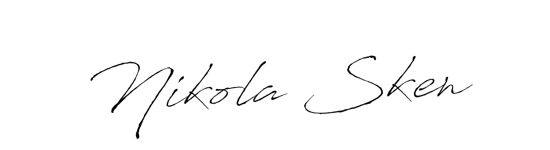 Similarly Antro_Vectra is the best handwritten signature design. Signature creator online .You can use it as an online autograph creator for name Nikola Sken. Nikola Sken signature style 6 images and pictures png