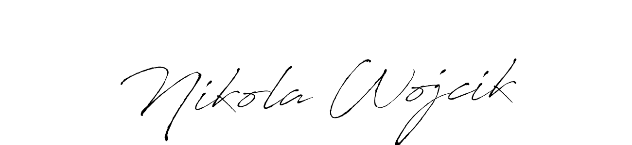 How to Draw Nikola Wojcik signature style? Antro_Vectra is a latest design signature styles for name Nikola Wojcik. Nikola Wojcik signature style 6 images and pictures png